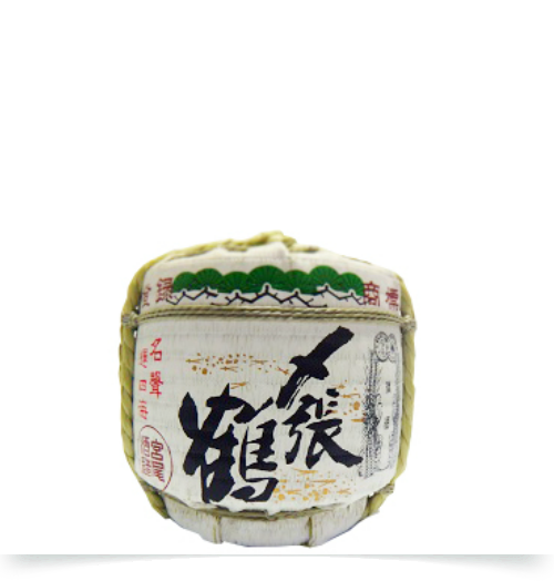 〆張鶴　月　菰樽（こもだる）