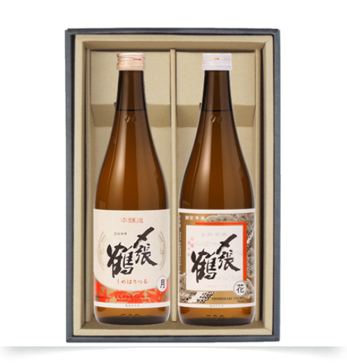 〆張鶴月・花ギフトセット